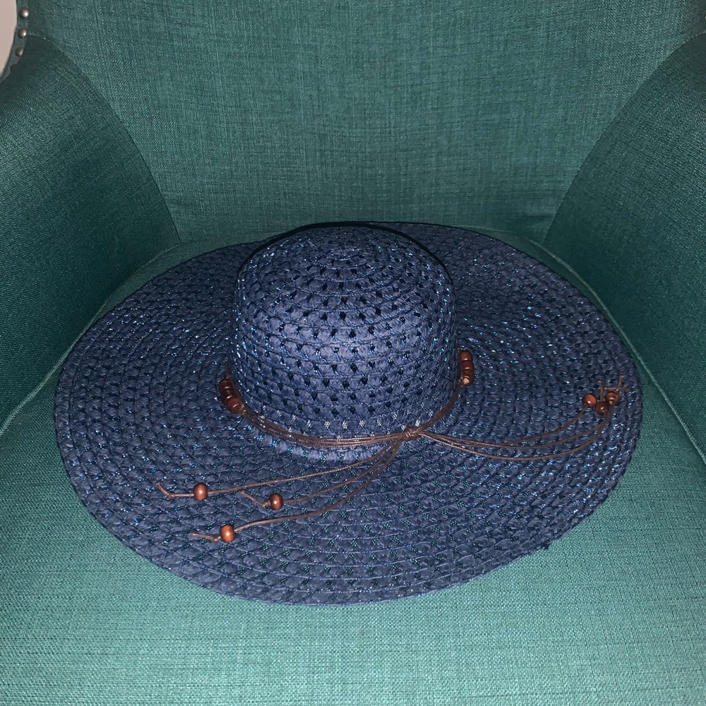 Elegant Navy Blue Sun Hat